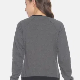 Campus Sutra Grey Full Sleeves Sweatshirt image 2