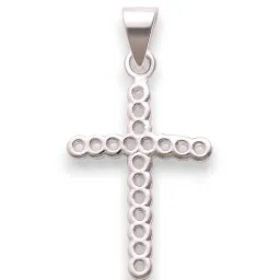 Taraash 925 Sterling Silver Combo Holy Cross Catholic Pendant With Chain For Unisex image 3
