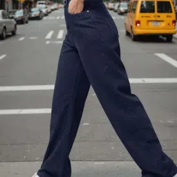 Bewakoof Blue Loose Fit Jeans image 4