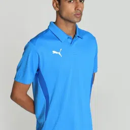 Puma teamGOAL Football Blue Regular Fit Sports Polos-picture-24