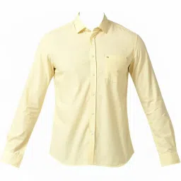 Basics Yellow Slim Fit Shirt image 3