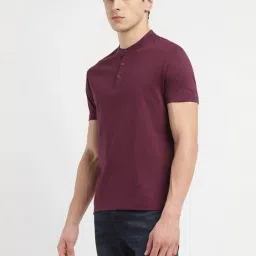 Levi's Maroon Slim Fit Henley T-Shirt image 3