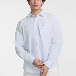 Guess Jeans Azure Laguna & White Regular Fit Shirt image 3