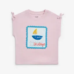 HOP Kids by Westside Pink Embroidered Cotton Top-image-94