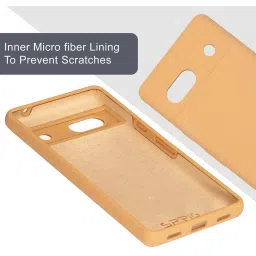 Sprig Liquid Silicone Back Cover for Google Pixel 7A 5G (Gold) image 3