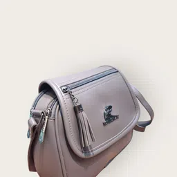 ROYAL CHAALS Brand Logo Self Design Buckle Crossbody Sling Bag image 3