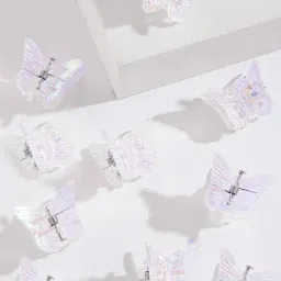 OOMPH Shimmer Butterfly Mini Hair Claw - Combo of 10-image-62