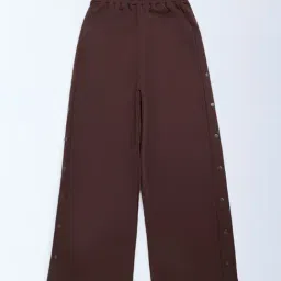 Y&F Kids by Westside Brown High-Rise Cotton-Blend Joggers-picture-38