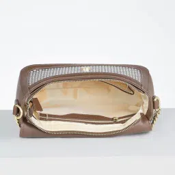 Van Heusen Brown Printed Sling Handbag image 5