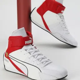 Puma Men's Scuderia Ferrari Kart Cat RL White Ankle High Sneakers-picture-28