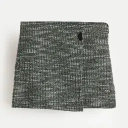 Elle Girls Black Textured Mini Skirt-picture-10