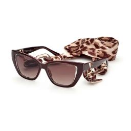 Guess Brown UV Protected Cat Eye Sunglasses for Women GUS78165469FSG-picture-37