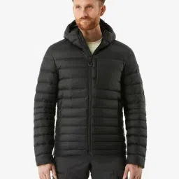 Forclaz by Decathlon Black Slim Fit Quilted Sports Hoodie-image-56