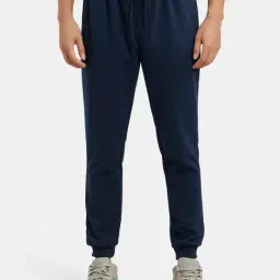 Jockey AM05 Men's Super Combed Cotton Rich Pique Fabric Slim Fit Joggers with Zipper Pockets-picture-36