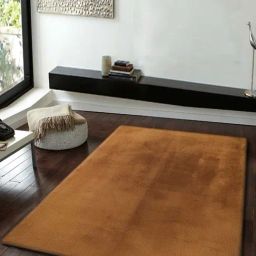 Obsessions Gold Machine Made Anti-Static Solid Carpet - Large-image-84