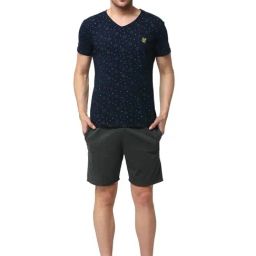 Vimal Jonney Multi Cotton Regular Fit Printed Nightwear Set-picture-0