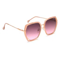 IRUS By IDEE Pink Square Sunglasses for Women-image-1