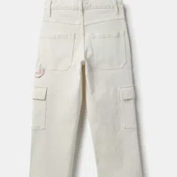 United Colors Of Benetton Off White Straight Fit Jeans image 2
