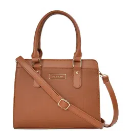 Sugarush Elijaha Tan PU Solid Handbag-picture-31