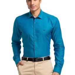 Park Avenue Blue Slim Fit Shirt-picture-30