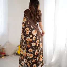 HMP Fashion Floral Printed Saree image 3