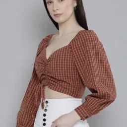 Levi's Brown Check Top-picture-35