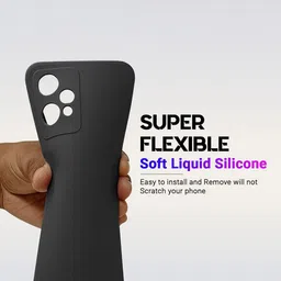 LIRAMARK Unisex Silicone Impact Resistant Realme 9 Pro 5G Back Case image 2