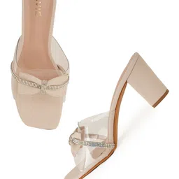 Lavie Party Block Mules with Bows image 2