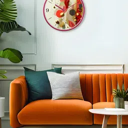 Aura Multicoloured Printed Contemporary Wall Clock image 3