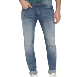 Red Tape Light Blue Skinny Fit Lightly Washed Jeans-picture-29