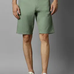 Louis Philippe Sport Green Slim Fit Shorts-picture-29