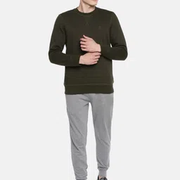 van heusen innerwear Van Heusen Athleisure Men Solid Ultra Soft Crew Neck Sweatshirt image 2