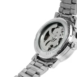 FORSINING Women Dial & Stainless Steel Straps Analogue Automatic Motion Powered Watch TWW_WRL8005M4S1 image 5