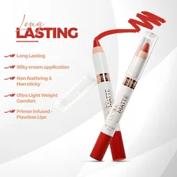Inshine Ultra Matter Long Lasting Lipstick - Rich Red 804 image 3