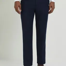 Allen Solly Sport Men Slim Fit Textured Formal Trousers-picture-27