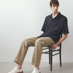 H&M Regular Fit Textured Resort Shirt-picture-10