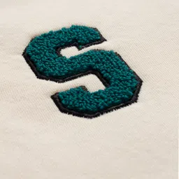 Mark & Mia Knit Full Sleeves Oversized Fleece Bomber Jacket with Towel Embroidery & Tipping Rib Detailing - Multicolor image 3