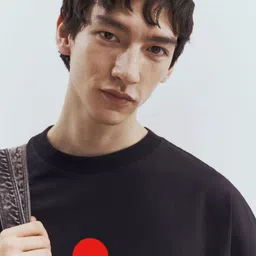 MaverIQ Men Typography Printed Round Neck Cotton Oversized T-shirt image 2