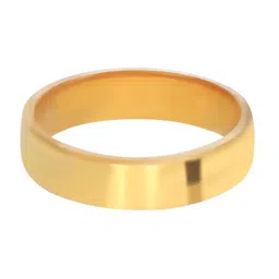 BHIMA 22K BIS Hallmark 916 Purity Yellow Gold Plain Band Ring-picture-35