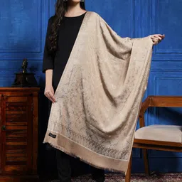 HANDICRAFT PALACE Women Paisley Woven Design Wool Stole-image-37