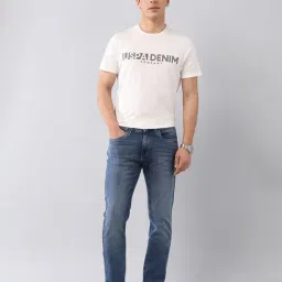 U.S. Polo Assn. Blue Cotton Slim fit Solid Jeans image 5