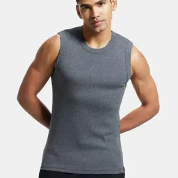 Jockey 9930 Charcoal Super Combed Cotton Rib Muscle Tee-picture-13