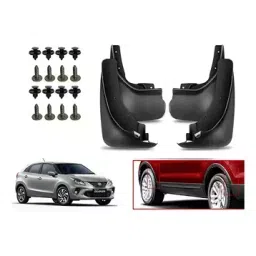 Auto Pearl Front and Rear Mud Guard For Toyota Glanza G (Black) Set of 4 Pcs-picture-20