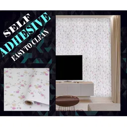 SEKHMET Pink & White Floral Printed Wallpaper-image-5