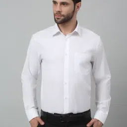 Cantabil White Regular Fit Shirt-image-83