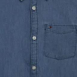 Tommy Hilfiger Kids Medium Wash Regular Fit Shirt image 3