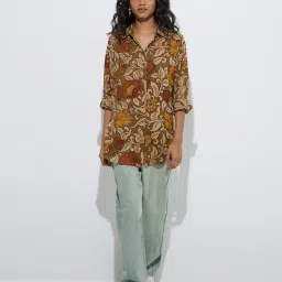 Utsa by Westside Olive Floral Design Tunic image 3