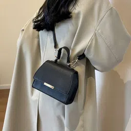 corsica Women Black Solid Handbags image 5