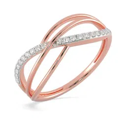 Malabar Gold and Diamonds 18k Rose Gold & Diamond Mine Ring for Women-picture-31