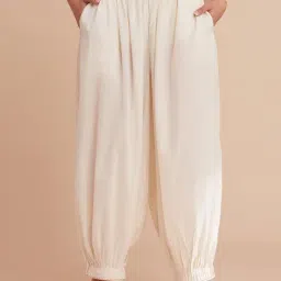 Folksong By W Off-White Cotton Regular Fit Salwar-image-75